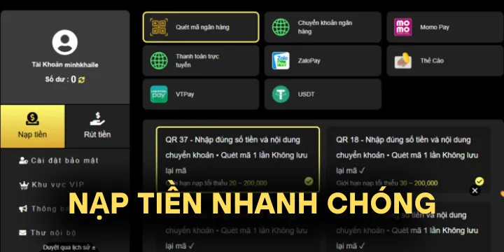 Cam kết bảo mật thông tin khi nạp tiền King88