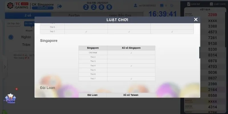 Cách thức chơi xổ số Singapore King88