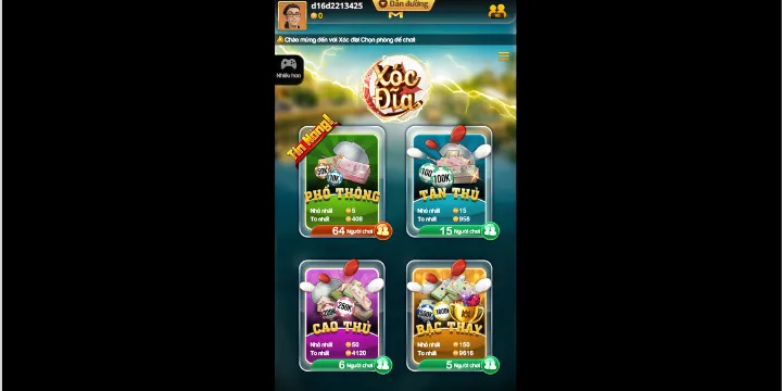 Hướng dẫn tham gia đặt cược xóc đĩa King88 từng bước trên giao diện nhà cái