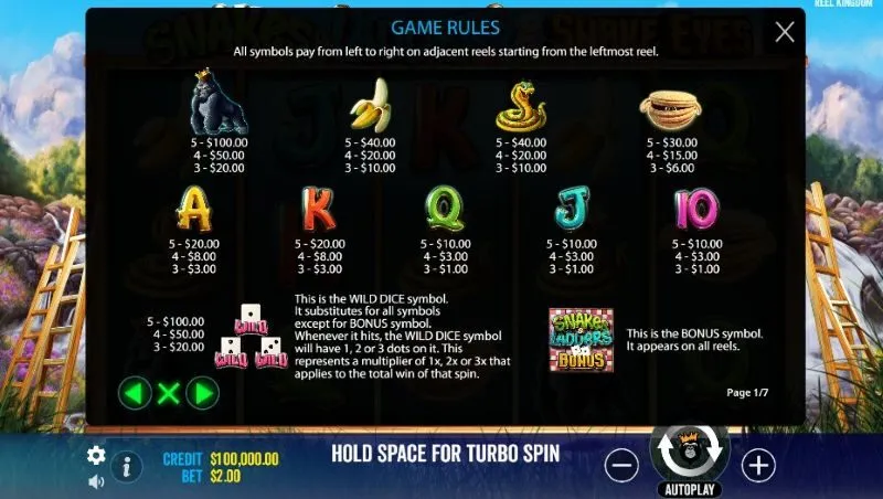 Màn hình chọn mức cược Coins per Line và giá trị coin khi chơi game leo thang tại King88