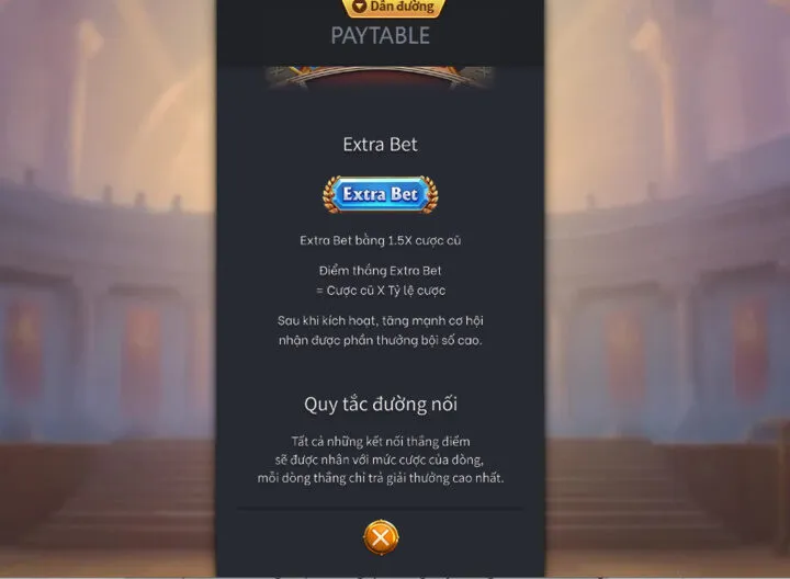Luật chơi và cách tính Extra Bet trong nữ chiến binh la mã king88